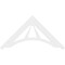 Ekena Millwork Pitch Stanford Architectural Grade PVC Gable Pediment, 48"W x 24"H x 1"P (12/12) GPP048X024X100STA - alternate 3